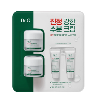 Dr.G Red Blemish Clear Soothing Cream 50ml*2p + 10ml*2p [Without Box]