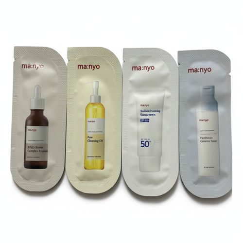 ma:nyo Bifida Biome Complex Ampoule + Pure Cleansing Oil + Hyaluron Hydrating Sunscreen + Panthetoin Essence Toner