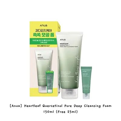 Anua Heartleaf Quercetinol Pore Deep Cleansing Foam 150ml+25ml