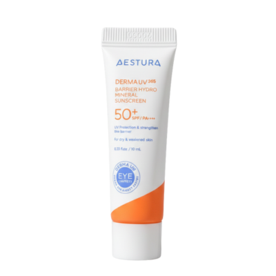 Aestura Derma UV365 Barrier Moisture Inorganic Sunscreen 10ml