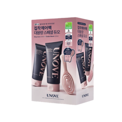 Unove Deep Damage Treatment EX 320ml+320ml+ Hair Brush