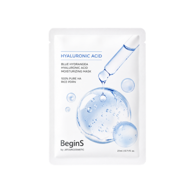 BeginS Blue Hydrangea Hyaluronic Acid Moisturizing Mask 21ml