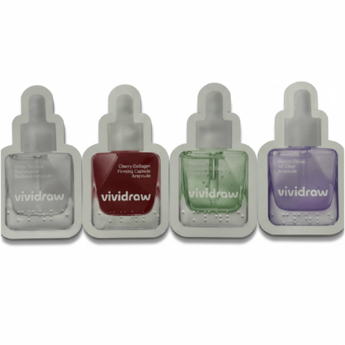 vividraw Cherry Collagen Firming Capsule + Baobab Hydrogel To Drop + White Tomato Glutathione Radiance + Niacin Onion All Clear Ampoule