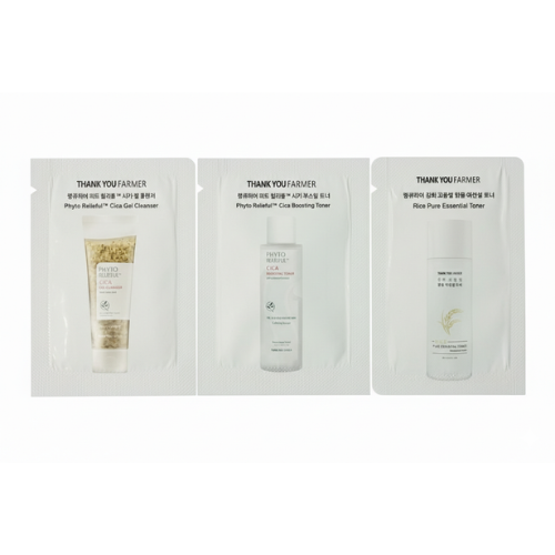 Thank You Farmer Phyto Relieful Cica Gel Cleanser + Boosting Toner + Essential Toner