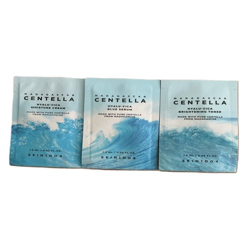 Madagascar Centella Hyalu-Cica Blue Serum + Moisture Cream + Brightening Toner [3P]