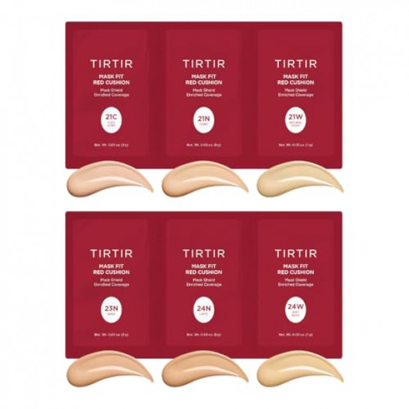 Tirtir Mask Fit Red Cushion 6 Shades Trial Kit 1g